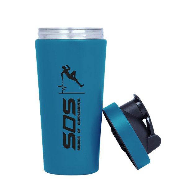 Blue SOS Premium Steel Shaker